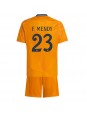 Billige Real Madrid Ferland Mendy #23 Bortedraktsett Barn 2024-25 Kortermet (+ Korte bukser)